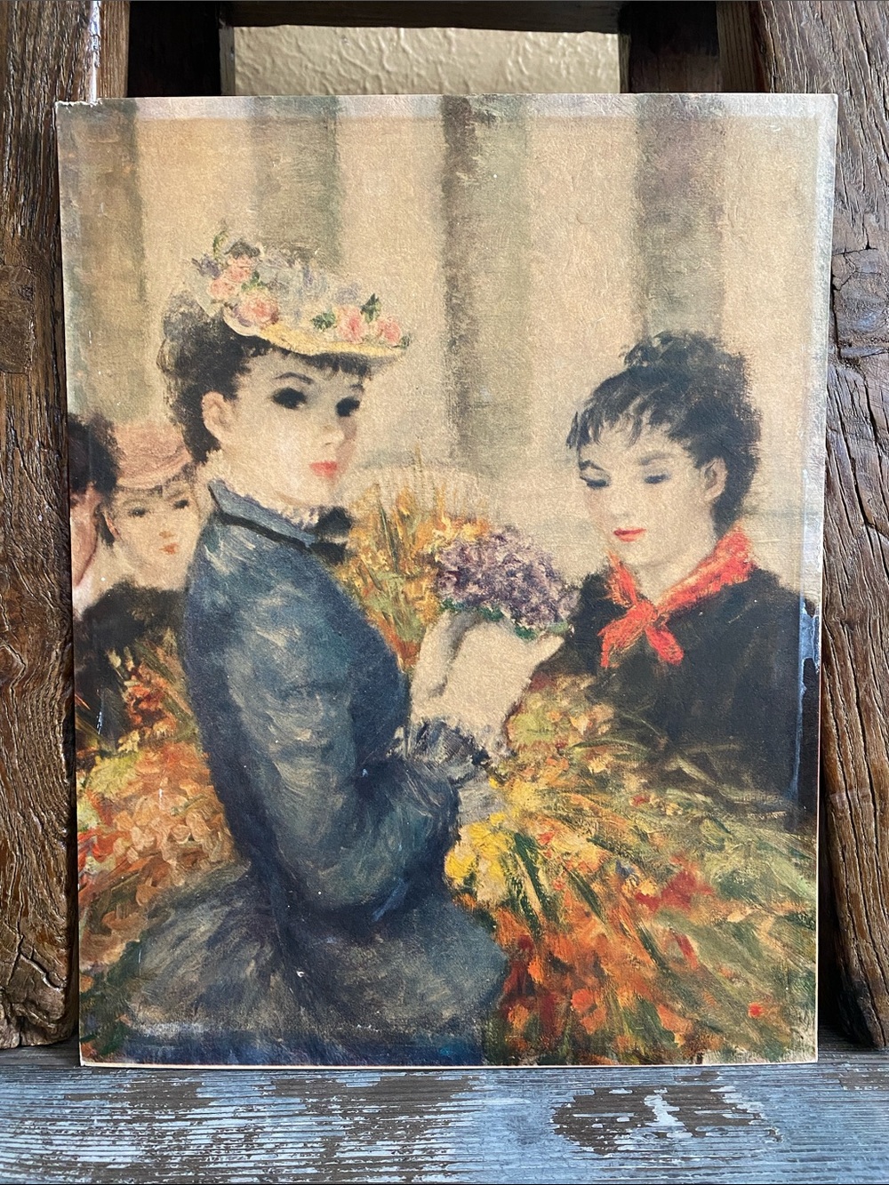 💐1950’s Vintage💐Flower Market Art Print by Artist Cherry Jeffe Huldah